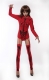 New Arrivals Vampire Long Sleeves One Piece With Stockings Jumpsuit for Halloween Costumes Red With Black Horrific Golgo