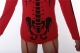 New Arrivals Vampire Long Sleeves One Piece With Stockings Jumpsuit for Halloween Costumes Red With Black Horrific Golgo