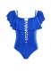 Ruffle Off-The-Shoulder One Piece Swimsuit