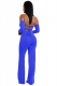 Light Blue Strapless Long Sleeve Strappy Two-piece Of Pantsuit 