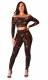 Fashion Casual Strapless Camouflage Two-piece Suit