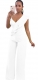 Ruffle and Halter Style Wide Legs  Party Jumpsuit 