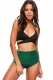 Cross Front Detailing Top And High Waist Bottom Two-pieces Swimwear