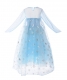 Little Girl Sequin Elsa Princess Costume Mesh Long Sleeve Dress up