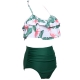 Baby Girls Swimsuit High Waist Bikini 2 Pieces Swimwear Printed