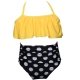 Baby Girls Swimsuit High Waist Bikini 2 Pieces Swimwear Printed