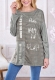 Women Personalized O-neck  Patchwork with Letter print T-shirt Tops