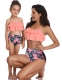 Girl Bathing Suit Lotus Leaf Edge Two Pieces Swimwear Family Matching Bikini Set