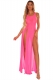 Fashion Design Chiffon Pink Beachwear Summer Solid Color Beach Cover up Dress