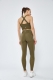 Green Stitching Pocket Yoga Pants Double-Sided Nylon High-Elastic Tight-Fitting Hants igh-Waist Fitness Women Pants 
