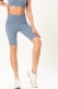 Blue Double-Sided Sanding Nude Yoga Five-Pants Women High-Waist Hip Fitness Pants Tight Yoga Pants