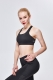 Solid Black Mesh Beauty back Sports Vest Women Shock-Proof Gathering Running High-Strength Fitness Underwear Yoga Bra
