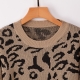 Women Leopard Print winter Pullover Knitted  sweaters Khkai
