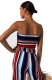 Women Sexy Suits Fashion  Stripe Vest Trousers Two-Piece Outfit