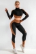 Fashion Women Three-Piece Set Yoga Sportswear Fitness Gym Tight Fitting Sport Suit