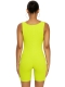 Sexy Women Solid Color Sleeveless One-Piece Sports Romper Jumpsuit 