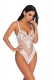 Hot Sexy Lingerie Lace Mesh See-Through One-Piece V-Neck Sashes Chemise Babydoll Nightwear Sleepwear