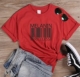 Fashion Women Tops Printed Short Sleeves T-Shirts Solid Color