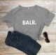 Fashion Women Tops Printed Short Sleeves T-Shirts Letters BALR