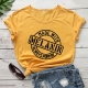 Women Casual Letter Printed T-Shirts Letters MELANIN