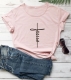 Women Casual Letter Printed T-Shirts JESUS