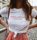 Women Casual Letter Printed T-Shirts SCHOOL DOES NOT TEACH LIFE