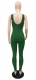 Solid Color Sleeveless Stacked Sling Jumpsuit