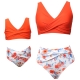 Solid Color Vest Top 2-Pieces Matching Swimwear