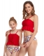 2-Pieces Ruffle-Hemed Parent-Child Swimsuit