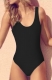 Fashion Sexy Solid Color One-Piece Swimsuit Swimwear