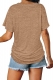 Women Short Sleeve V Neck Sweatshirt Pullover Loose Tunic Shirts Blouse Tops