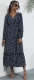 Women's Wrap V Neck Ruffle Maxi Dress Pleated Long Sleeve Tunic Long Dresses 