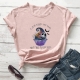  Women's Cute Cubcake Print Tee Round Neck Short Sleeve T Shirt Tops
