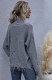 Womens Off  Shoulder Sweater Rib Knit Long Sleeve Distressed Pullover Sweater