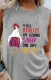 Women Tank Tops Rooster Print Vest Graphic Casual Sleeveless Sleeve Tops
