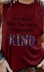 Women Tank Tops Be Kind Graphic Print Vest Casual Sleeveless Tops