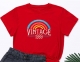 Women's Vintage 1989 Graphic Print Tee Round Neck Short Sleeve T Shirt 