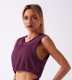 Women Seamless Sports Yoga Fitness Top with Loose Drawstring