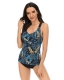 Two-Pieces Swimsuit Printed Tank Top with Shorts