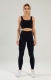 Women Seamless Knitted Vest-Style Sport Bra and High-waisted Leggings 2-Pieces Suit