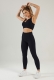 Women Low-cut Vest Sport Bra and High-waisted Leggings Seamless Yoga Wear Suit