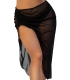Women Sexy Ruched See-through Irregular Mermaid Skirt