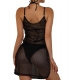 Women Sexy See-through Side Slitted Cover-up Dress