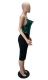 Sequin Patchwork Bodycon Slit Dress with Adjustable Straps