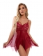 ❤️ Women Sexy Lace Chiffon Lingerie Sleepwear Night Gown Ladies Babydoll Nightdress Robe