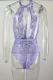 Embroidery Flower Lace Teddy Body Shaper Bodysuit Lingerie Tight Backless Night Sleepwear