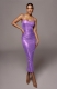 Solid Color Sleeveless Nightclub Sexy Pleated Sling Dress Long Slim Dress