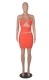 Halterneck Low-cut Sexy Ruched Bodycon Dress Hollowed Zipper Above-knee Dress