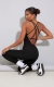 Sleeveless Solid Color Back Strappy Tight Sports Yoga Jumpsuit 
