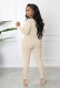 Women Tight Fitting Pitted Zipper Sports Jumpsuit